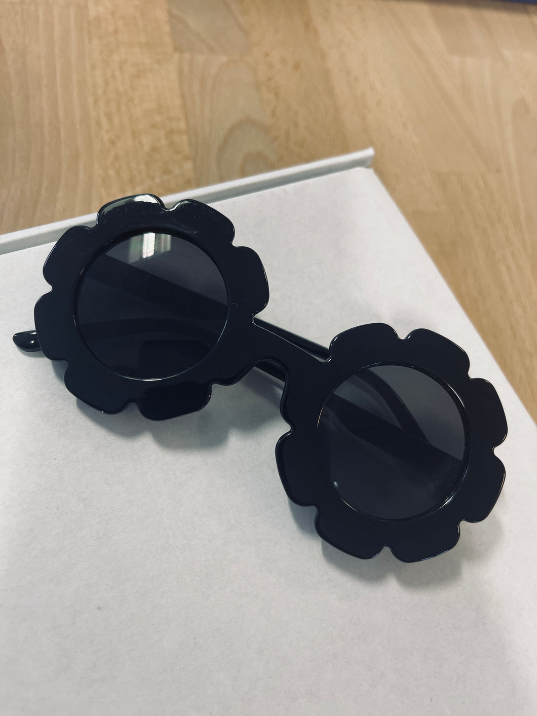 Flower Sunglasses - Black