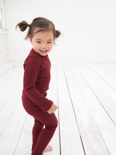 Load image into Gallery viewer, Sammie Ribbed Set - Burgundy
