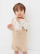 Load image into Gallery viewer, Rowan Romper and Bonnet Set - Sand
