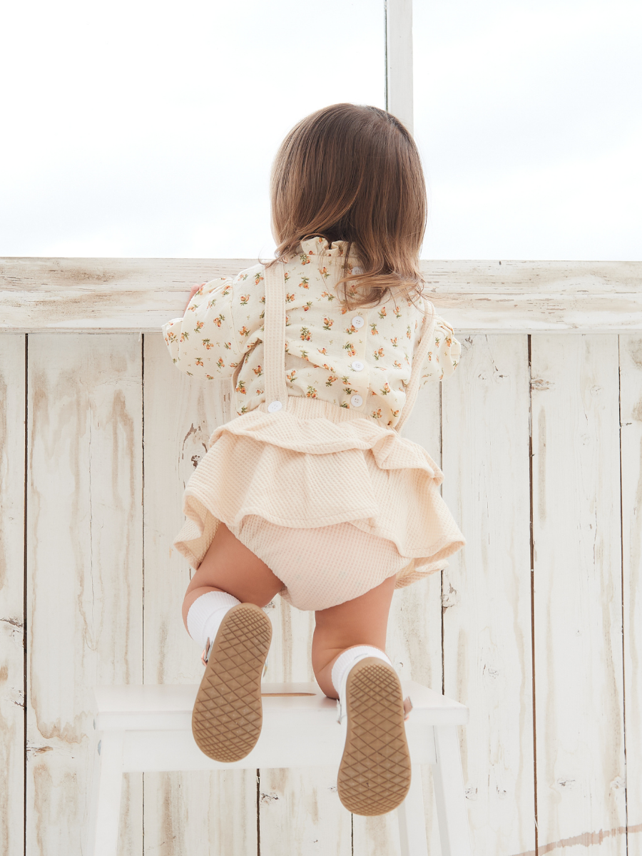 Iris Shirt & Bloomer Set - Cream