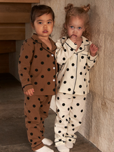 Load image into Gallery viewer, Harrie Polka Dot Pyjamas - Cream
