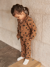 Load image into Gallery viewer, Harrie Polka Dot Pyjamas - Tan
