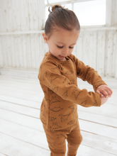 Load image into Gallery viewer, Rex Dinosaur Pyjamas - Brown
