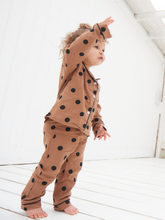 Load image into Gallery viewer, Harrie Polka Dot Pyjamas - Tan
